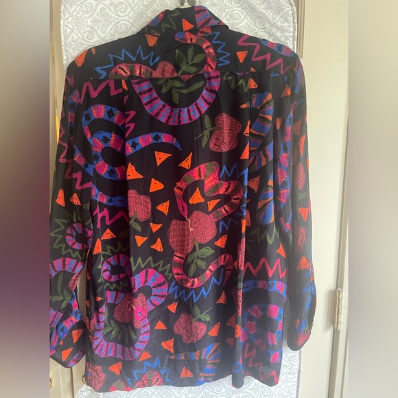 Farm RIO vibrant snake print blouse - Picture 5 of 5